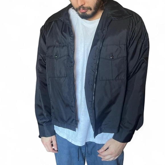 American Vintage Other - VTG 90’s Mens Black Flight Jacket